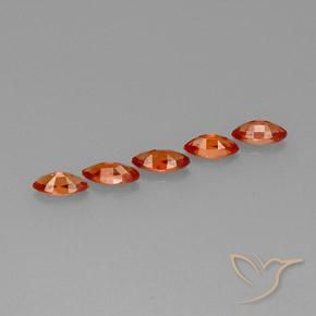 2.58 ct natürliche Mittelorange Saphir-Edelsteine, Marquise, VVS-VS