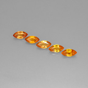 2,76 ct natürliche orangefarbener Saphir-Edelsteine, Marquise, VVS-VS
