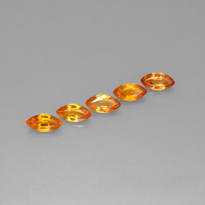 2,76 ct natürliche orangefarbener Saphir-Edelsteine, Marquise, VVS-VS