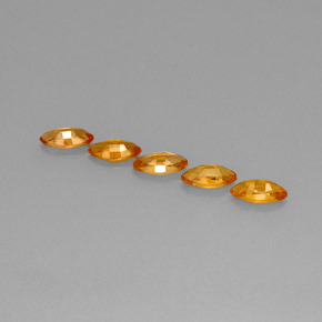 2,76 ct natürliche orangefarbener Saphir-Edelsteine, Marquise, VVS-VS