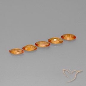 3.69 ct natürliche Amber Orange Saphir-Edelsteine, Marquise, VVS-VS