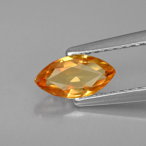 0,79 ctw natürlicher gelber Saphir, Marquise, VVS-VS