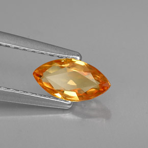 0,79 ctw natürlicher gelber Saphir, Marquise, VVS-VS