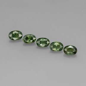  ct natürliche grüner Saphir-Edelsteine, Oval Schliff, VVS-VS