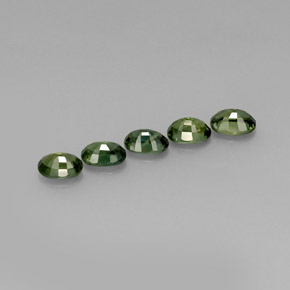  ct natürliche grüner Saphir-Edelsteine, Oval Schliff, VVS-VS