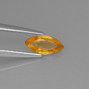 0,50 ctw natürlicher gelber Saphir, Marquise, VS