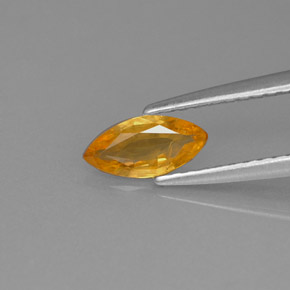 0,50 ctw natürlicher gelber Saphir, Marquise, VS