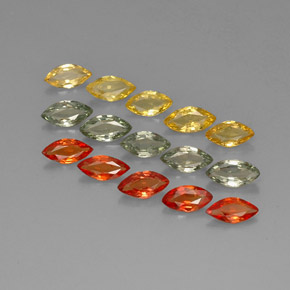  ct natürliche mehrfarbiger Saphir-Edelsteine, Marquise, VVS-VS