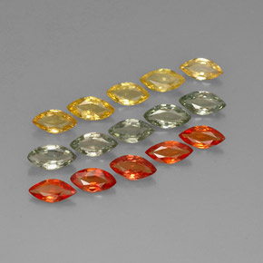  ct natürliche mehrfarbiger Saphir-Edelsteine, Marquise, VVS-VS