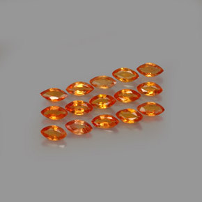  ct natürliche orangefarbener Saphir-Edelsteine, Marquise, VVS-VS