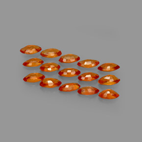  ct natürliche orangefarbener Saphir-Edelsteine, Marquise, VVS-VS