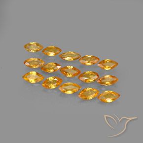 4.19 ct natürliche Honig-orange Saphir-Edelsteine, Marquise, VVS-VS