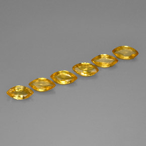  ct natürliche gelber Saphir-Edelsteine, Marquise, VVS-VS