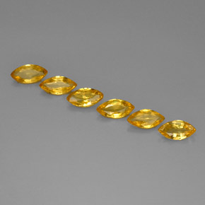  ct natürliche gelber Saphir-Edelsteine, Marquise, VVS-VS