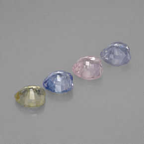 1,80 ct natürliche mehrfarbiger Saphir-Edelsteine, Herzform, VVS-VS