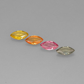  ct natürliche mehrfarbiger Saphir-Edelsteine, Marquise, VVS-VS