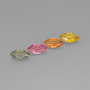  ct natürliche mehrfarbiger Saphir-Edelsteine, Marquise, VVS-VS
