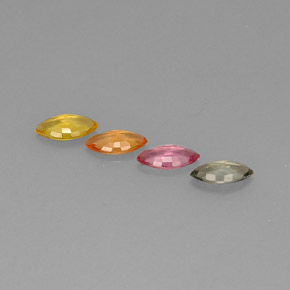  ct natürliche mehrfarbiger Saphir-Edelsteine, Marquise, VVS-VS