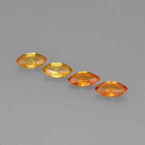  ct natürliche orangefarbener Saphir-Edelsteine, Marquise, VVS-VS