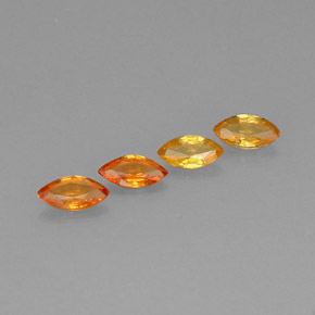 ct natürliche orangefarbener Saphir-Edelsteine, Marquise, VVS-VS