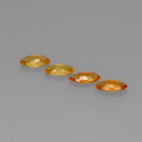  ct natürliche orangefarbener Saphir-Edelsteine, Marquise, VVS-VS