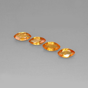  ct natürliche orangefarbener Saphir-Edelsteine, Marquise, VVS-VS