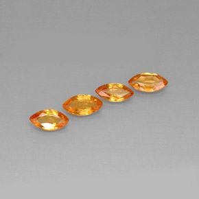  ct natürliche orangefarbener Saphir-Edelsteine, Marquise, VVS-VS