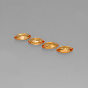  ct natürliche orangefarbener Saphir-Edelsteine, Marquise, VVS-VS