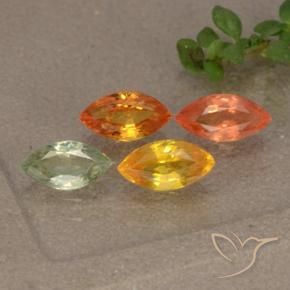 1,75 ct natürliche mehrfarbiger Saphir-Edelsteine, Marquise, VVS-VS