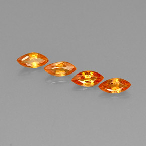  ct natürliche orangefarbener Saphir-Edelsteine, Marquise, VVS-VS