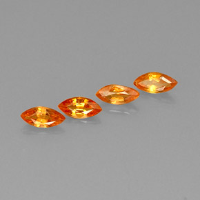  ct natürliche orangefarbener Saphir-Edelsteine, Marquise, VVS-VS