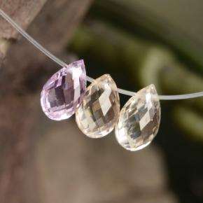1,67 ct natürliche mehrfarbiger Saphir-Edelsteine, Briolette, VVS