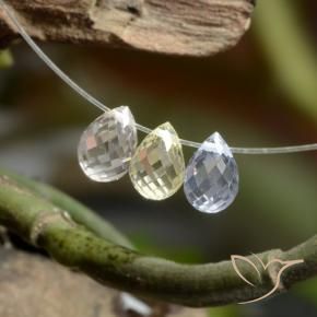 2.29 ct natürliche Mehrfarbig Saphir-Edelsteine, Briolette, VVS