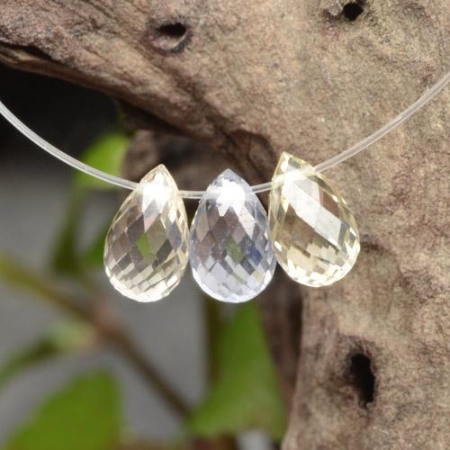 2,32 ct natürliche mehrfarbiger Saphir-Edelsteine, Briolette, VVS