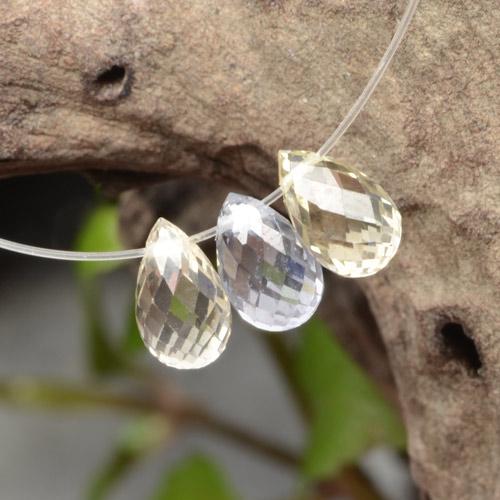 2,32 ct natürliche mehrfarbiger Saphir-Edelsteine, Briolette, VVS