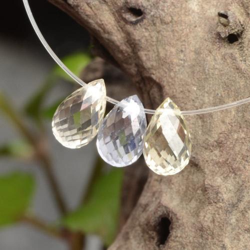 2,32 ct natürliche mehrfarbiger Saphir-Edelsteine, Briolette, VVS