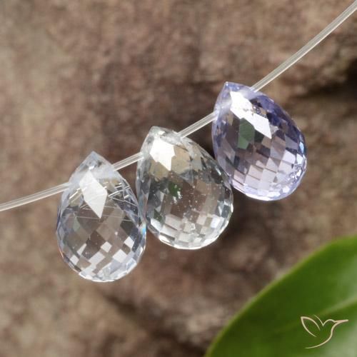 2.85 ct natürliche Mehrfarbig Saphir-Edelsteine, Briolette, VVS