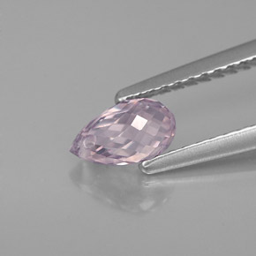 0,91 ctw natürlicher violetter Saphir, Briolette, VVS