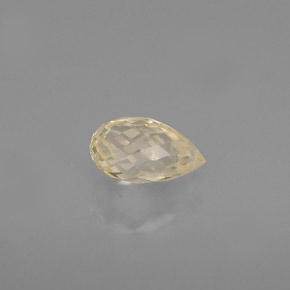 0,79 ctw natürlicher Gold Saphir, Briolette, VVS-VS