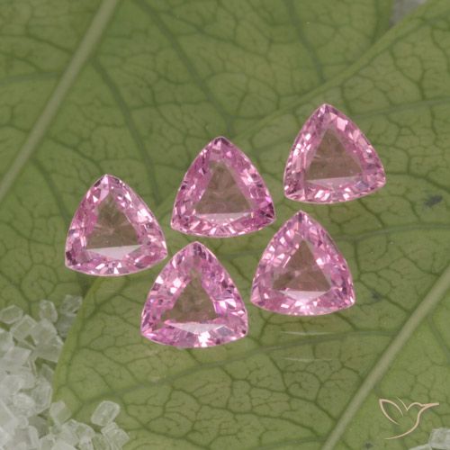 1,30 ct natürliche rosafarbener Saphir-Edelsteine, Trillion, VVS-VS