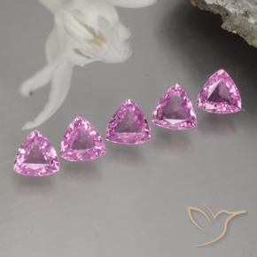 1,20 ct natürliche rosafarbener Saphir-Edelsteine, Trillion, VVS-VS
