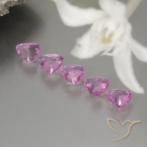 1,20 ct natürliche rosafarbener Saphir-Edelsteine, Trillion, VVS-VS