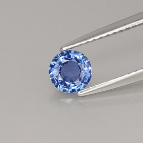 0,59 ctw natürlicher blauer Saphir, Rundschliff, VS