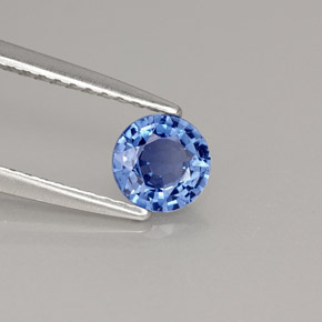 0,59 ctw natürlicher blauer Saphir, Rundschliff, VS