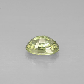 0,72 ctw natürlicher grüner Saphir, Oval Schliff, VVS-VS