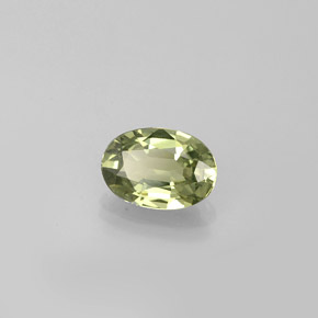 0,57 ctw natürlicher grüner Saphir, Oval Schliff, VVS