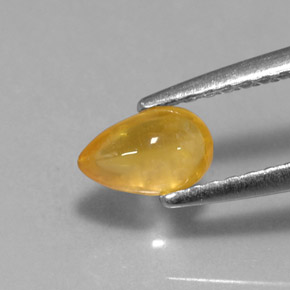 0,59 ctw natürlicher gelber Saphir, Transparent, Transparent / Lichtdurchlässig