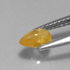0,59 ctw natürlicher gelber Saphir, Transparent, Transparent / Lichtdurchlässig