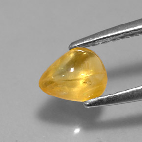 0,79 ctw natürlicher gelber Saphir, Transparent, Transparent / Lichtdurchlässig