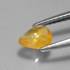 0,79 ctw natürlicher gelber Saphir, Transparent, Transparent / Lichtdurchlässig